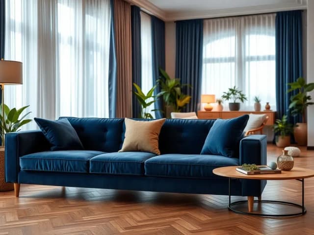 Jakie zasłony do granatowej kanapy? Odkryj idealne połączenia kolorów Jakie zasłony do granatowej kanapy? Odkryj idealne połączenia kolorów